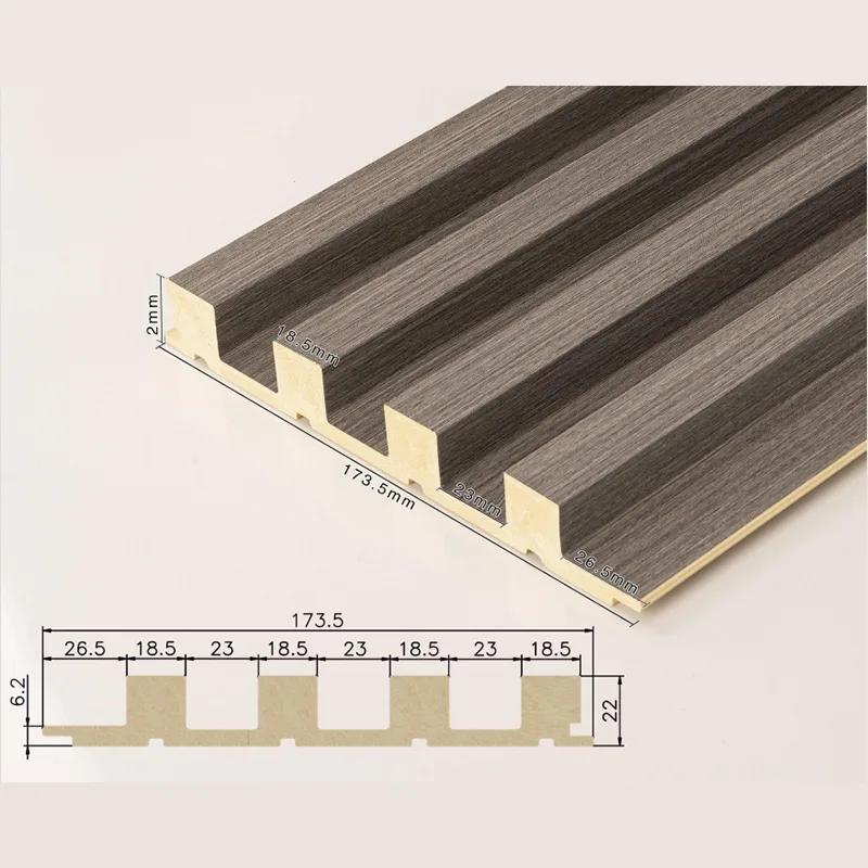 166 Solid 4-Grid Fluted Panel